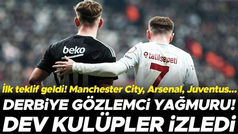 Beşiktaş Galatasaray derbisine scout akını Semih Kılıçsoy için ilk transfer teklifi